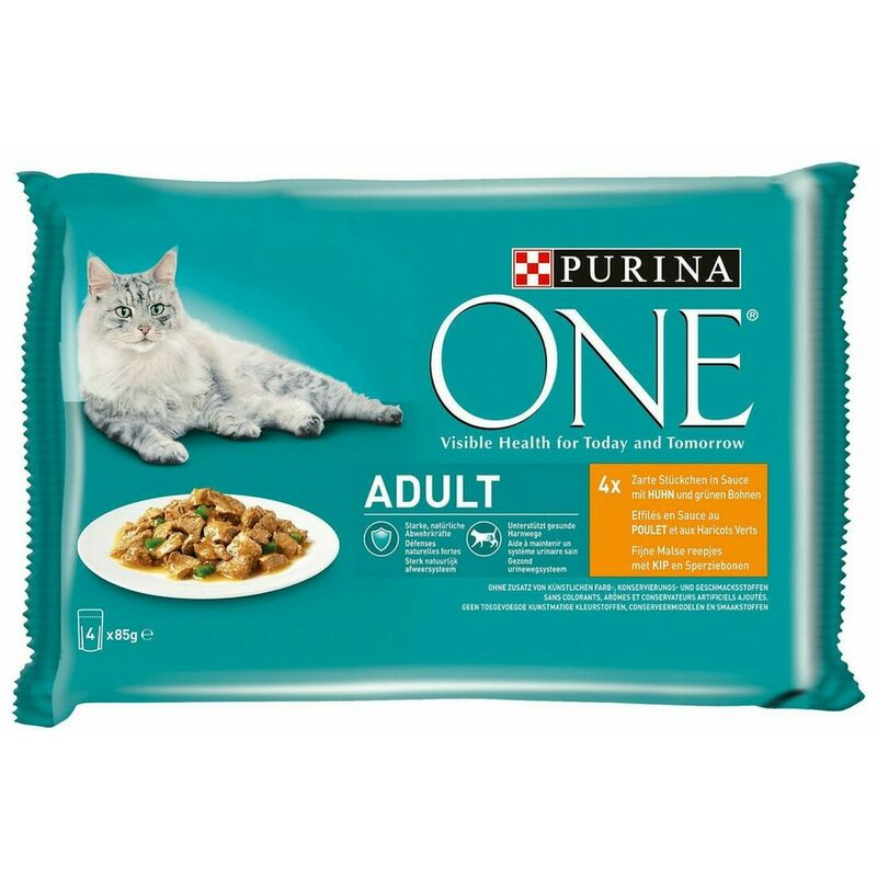 

Comida para gato One Adult (4 x 85 g) - Purina