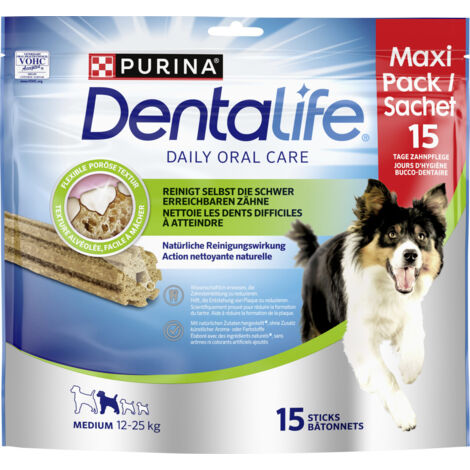 Purina DentaLife Medium Snacks für mittelgroße Hunde 15 Sticks Soft Snack
