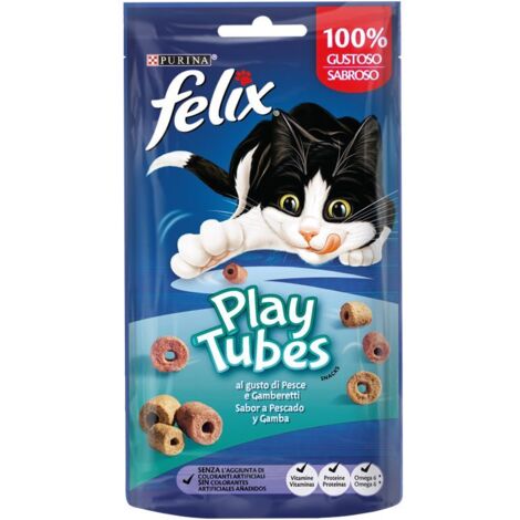 Purina Felix Play Tubes da 50 gr Pesce e Gamberetti