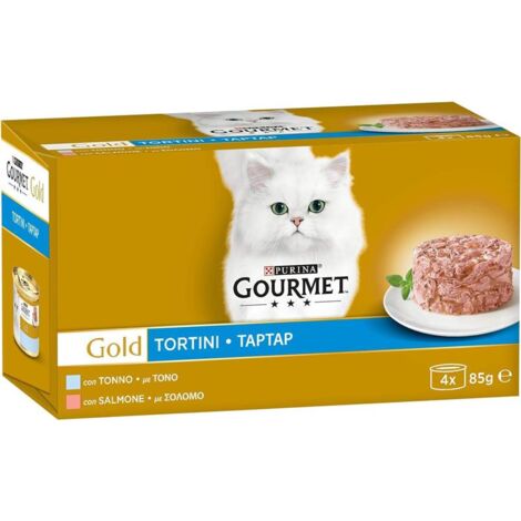 PURINA GOURMET GOLD TORTINO CON MORBIDO CUORE GR 85X4 PZ CON MSALMONE E TONNO