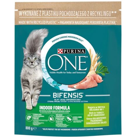 PURINA One Bifensis Adult Indoor - nourriture sèche pour chat - 800 g