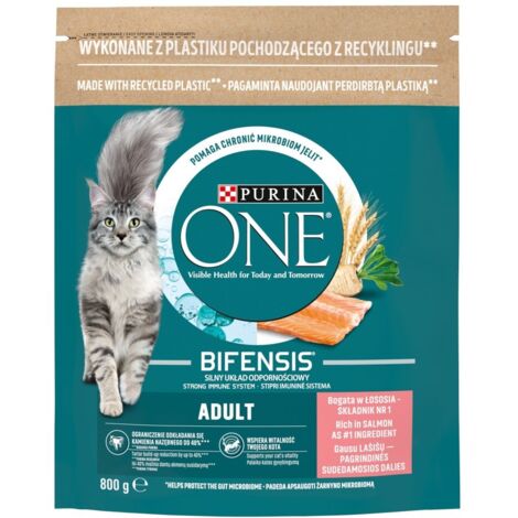 PURINA One Bifensis Adult Saumon - nourriture sèche pour chat - 800 g