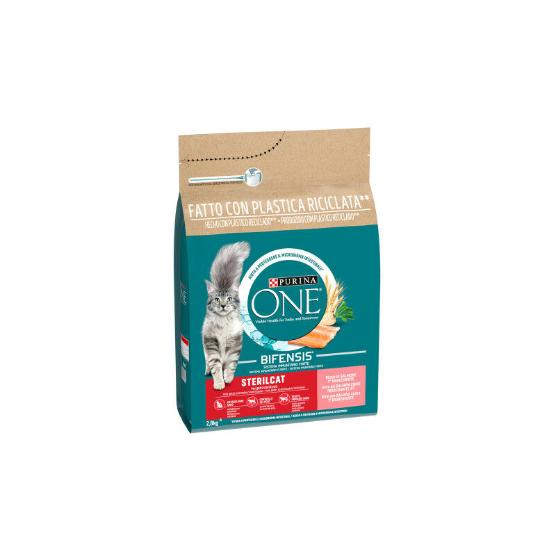 

Bifensis Esterilizados rico en Salmón y Trigo Saco de 3 Kg - Purina One