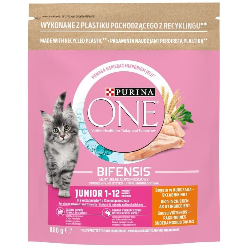 Purina - One Bifensis Junior - nourriture sèche pour chat - 800 g