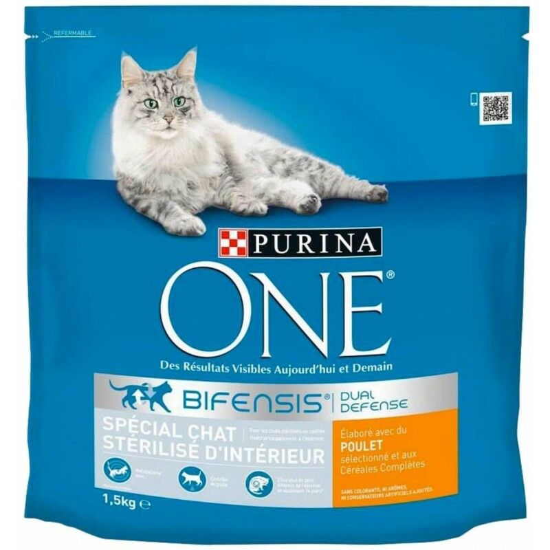 Nestle Purina - Croquette chat purina one sterilise poulet 1.5kg