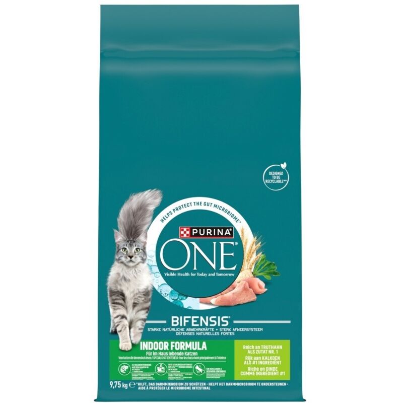 PURINA ONE FORMULE D'INTÉRIEUR Chat Dinde 9,75 kg