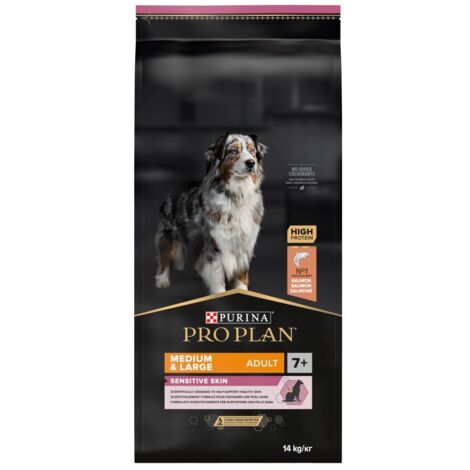 Purina Pro Plan 7+ Mittlere/Große empfindliche Haut, 14 kg
