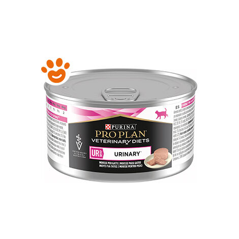 Purina Pro Plan Cat Veterinary Diet UR Urinary Mousse Tacchino  - Purina Pro Plan Cat Veterinary Diet UR Urinary Mousse Tacchino - Lattina Da 195 Gr