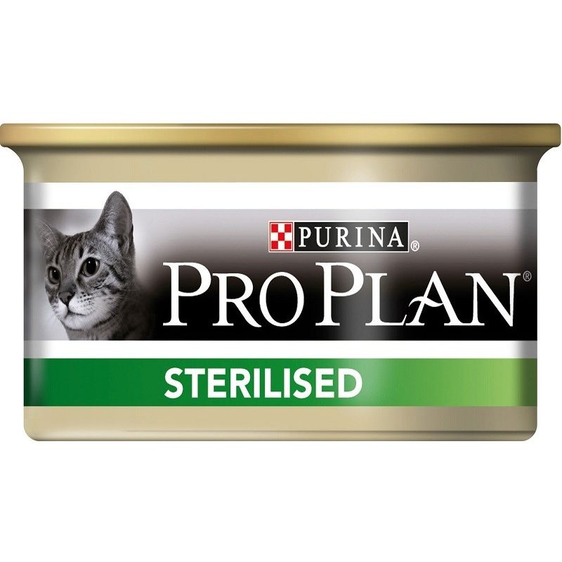 Pro Plan Patè per Gatto Sterilised con Salmone e Tonno in Scatoletta da 85gr