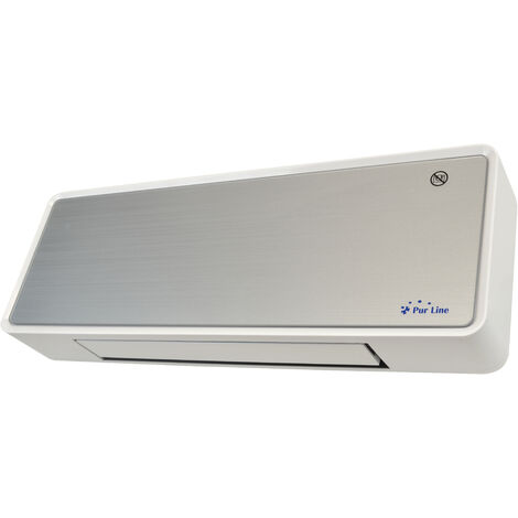 Purline – Chauffage mural en céramique 2000W – Protection IP – Surface jusqu'à 20 m² – Télécommande et panneau numérique LED