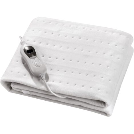 Purline – Couverture chauffante électrique 60W – Laine synthétique – 3 niveaux de température – Arrêt automatique – Protection surchauffe