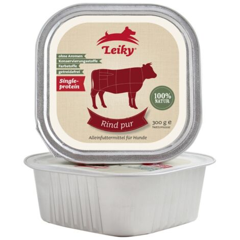Puro manzo 300 g  cibo per cani facilmente digeribile  vitamine e minerali  Leiky