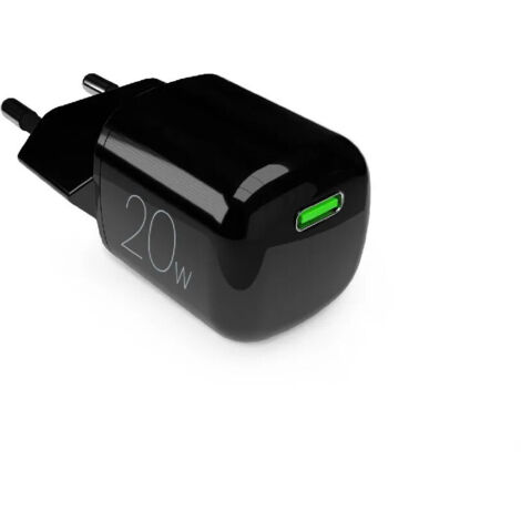 PURO PUFCMTCUSBC20WGBLK chargeur d'appareils mobiles Smartphone, Tablette Noir Secteur Recharge sans fil Charge rapide Intérieure