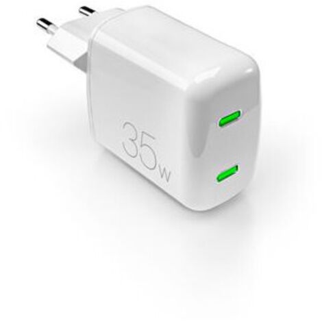 PURO PUFCUSBCC35WGWHI Ordinateur portable, Smartphone, Tablette Blanc Secteur Charge rapide Intérieure