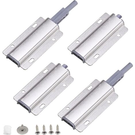Push Latch for Furniture, Touch Latch, Kitchen Door Hardware, Drawer Locks, Push Latch (4 Pack) YMYNY