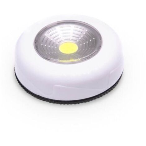 Push-light LED COB redondo 80lm 3xAAA