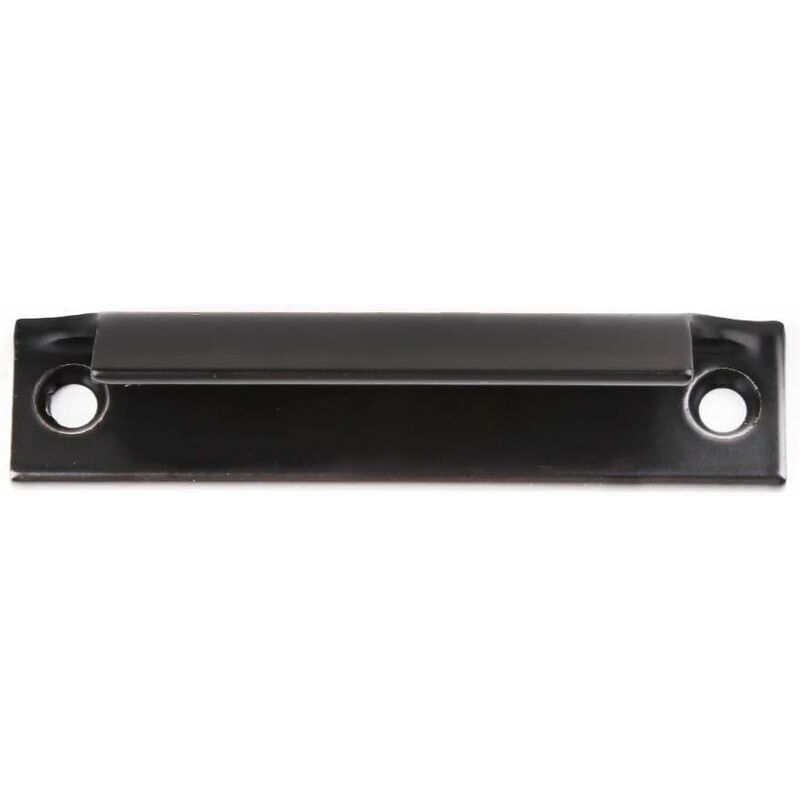 Push-pull door handle, locking sleeve, pull knob, for balcony doors and windows, black