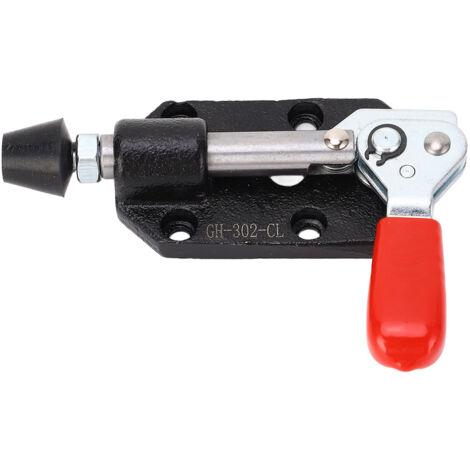 Push Pull Toggle Clamp Cast Iron Adjustable Plastic Handle DIY Woodworking Fixed Clamp for Welding Installation