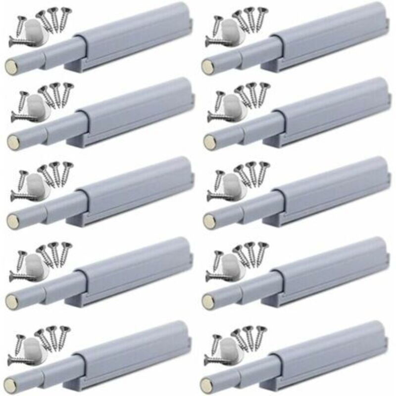 Push-to-Open Magnetic Latches - Magnetic push-open closures open and close the door with a simple press (10 pieces)