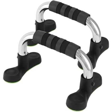 Push Up Handles - Steel Construction - 15° Angled Incline - Non-Slip Grip - For Home Gym And Floor Training - 2 Pieces