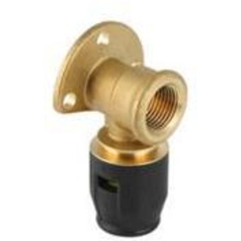 PushFit équerre de raccordement 90° 20 mm x 1/2'' FF, 52 mm, laiton
