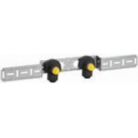 PushFit équerre de raccordement double 20 x 1/2'' FF, laiton, insonorisée