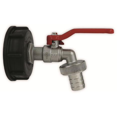 PUTEUS IBC Adapter 92175, 3/4", mit abschließbarem Auslaufventil