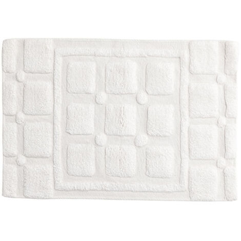 Putte tapis de bain 90x60cm blanc.