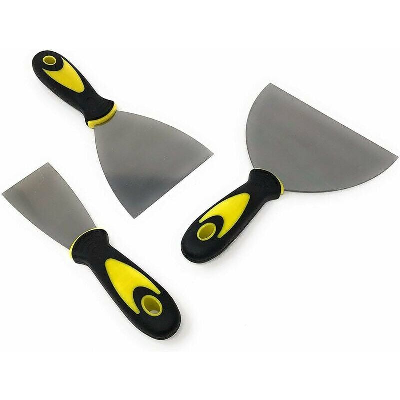 Putty Knives - Stainless Steel Spatula Set - Coating Knife - Platter Spatula - 3 Piece Set - 3 Measures