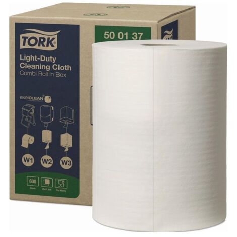 Putztuch TORK 500137 L.ca.250 mmxB.ca.315mm weiß 1-lagig 600 Blatt/Rolle