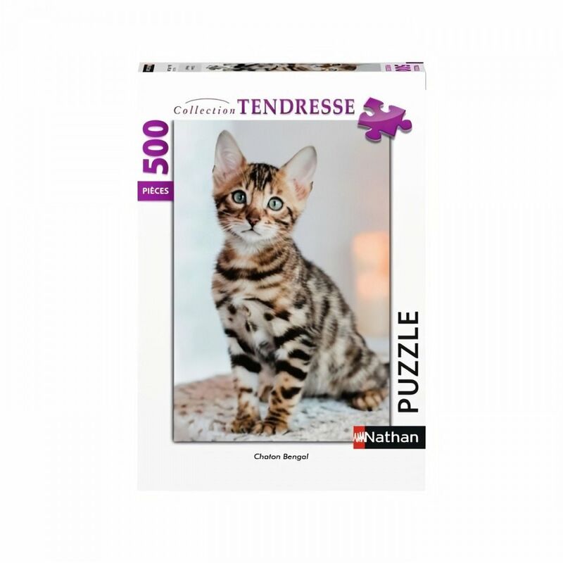 Puzzle 500 pieces - Chaton Bengal