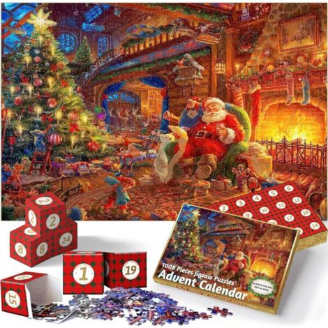 Puzzle In Legno Nautilus 'Babbo Natale Porta L'albero' - 26-99 Pezzi - Adulti