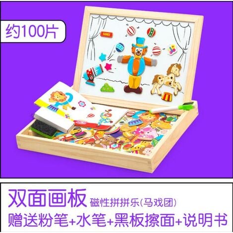 Puzzle En Bois Magnétique Enfant Jouets Puzzle Jouets Educatif SWAGX