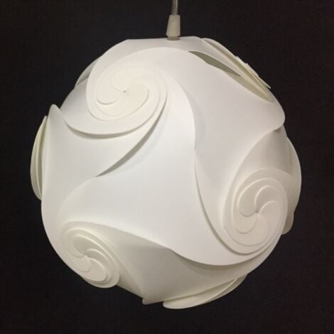 WOTTES Puzzle Lampshade DIY Ceiling Pendant Light Creative Indoor Hanging Lamp Shade for Living Room Dining Room Bedroom