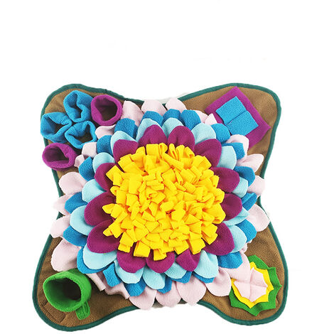Puzzle résistant aux morsures pour chiens et chats pour soulager le stress. Tapis de reniflement de visage de chien de 48 48 cm, jeu d'alimentation interactif pour résoudre le problème de l'ennui, en