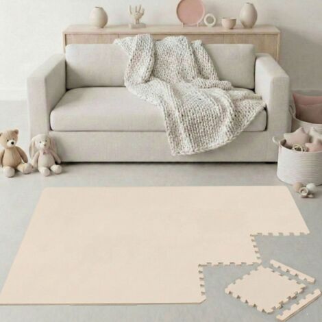 Puzzlematte Uni Beige mit Rand EVA-036 18 Teile