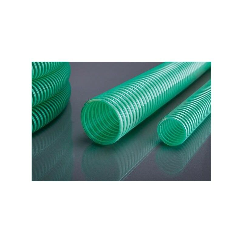 Pvc Apdatec 10 Tubo Di Aspirazione Verde/Trasparente e Ad Alta Pressione. 19X2.4Mm 25M