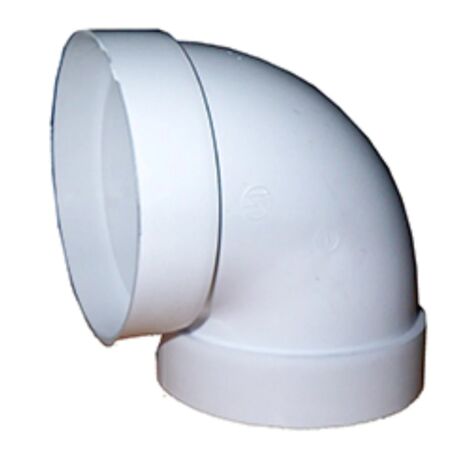 pvc blanco codo redondo a 90ª 100 salida gases 110113 ref. 0670
