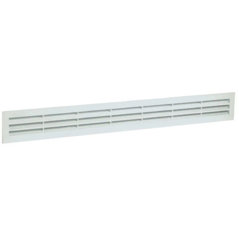 PVC clásico: Rectangular largo 40x282 blanco con mosquitera