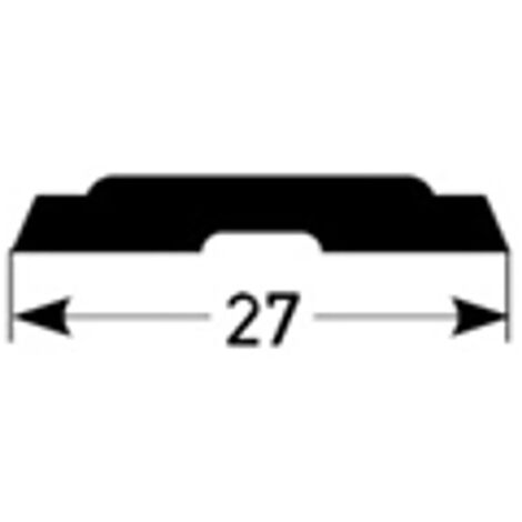 PVC-Einlage für Kombiwinkel - 27 mm breit-schwarz
