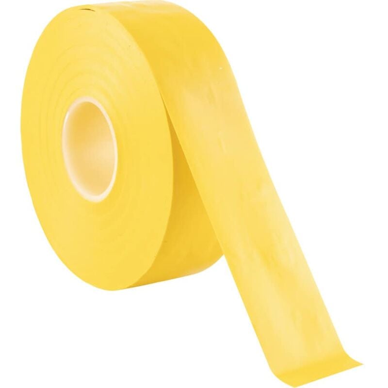 Yellow pvc Insulation Tape - 25mm x 33m - Yellow - Avon