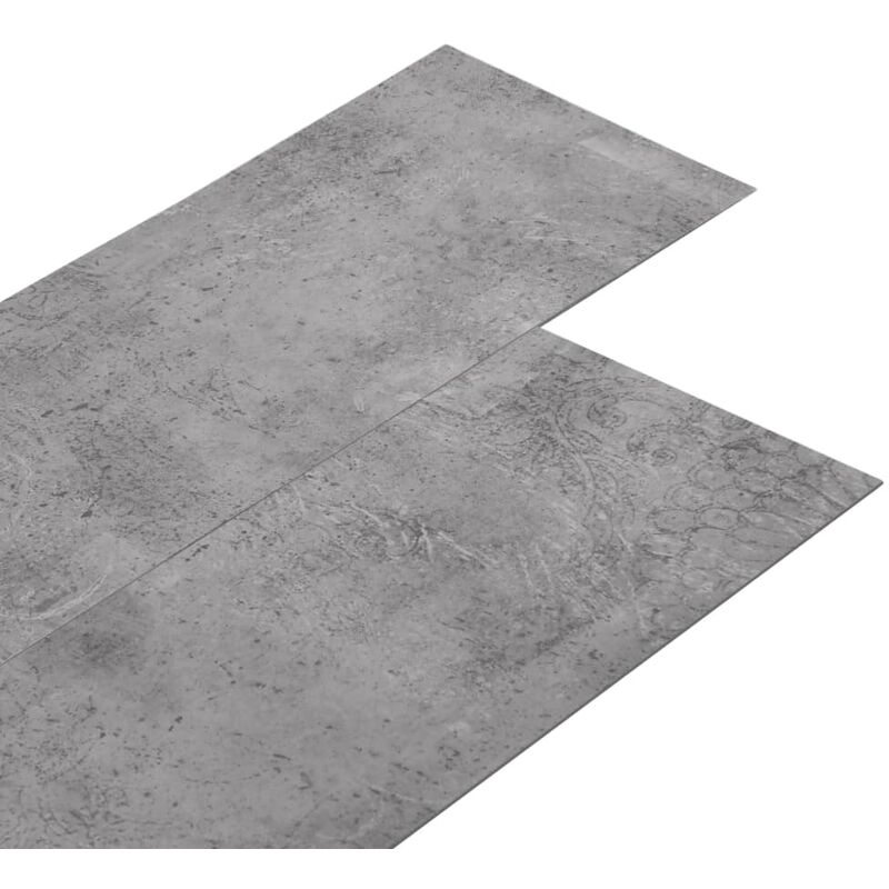 vidaXL PVC Flooring Planks 5.26 m² 2 mm Cement Brown - Brown