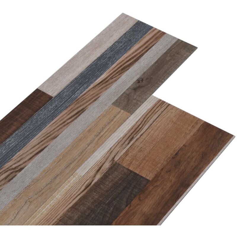 Vidaxl - PVC Flooring Planks 5.26 m² 2 mm Multicolour - Multicolour