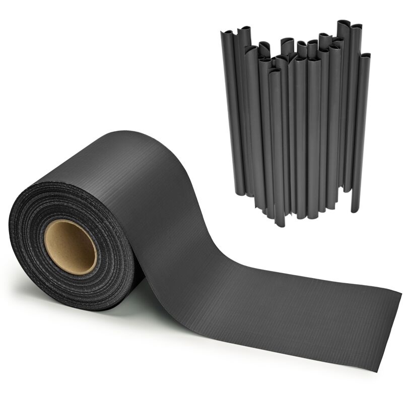 Garronda Sichtschutzstreifen 19 Cm X 50 M Aus Pvc Mit Befestigungsclips Zaun Sichtschutz Für Balkon Und Parkan Uv-beständige Sichtschutzfolie Für