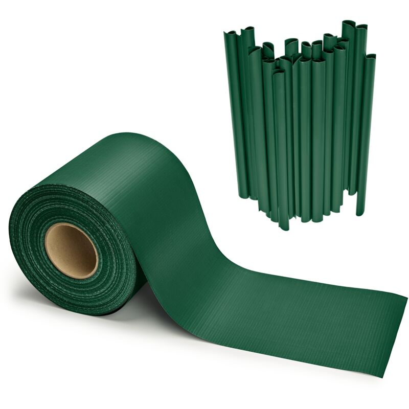 Garronda Sichtschutzstreifen 19 Cm X 50 M Aus Pvc Mit Befestigungsclips Zaun Sichtschutz Für Balkon Und Parkan Uv-beständige Sichtschutzfolie Für