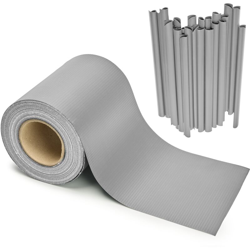 Garronda Sichtschutzstreifen 19 Cm X 35 M Aus Pvc Mit Befestigungsclips Zaun Sichtschutz Für Balkon Und Parkan Uv-beständige Sichtschutzfolie Für