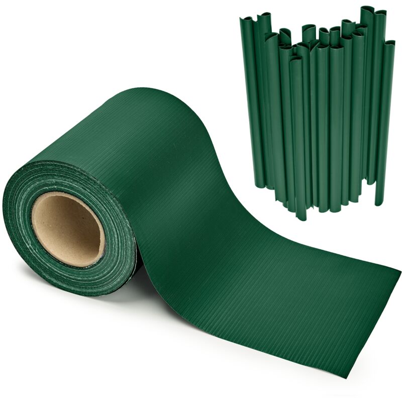 Garronda Sichtschutzstreifen 19 Cm X 35 M Aus Pvc Mit Befestigungsclips Zaun Sichtschutz Für Balkon Und Parkan Uv-beständige Sichtschutzfolie Für