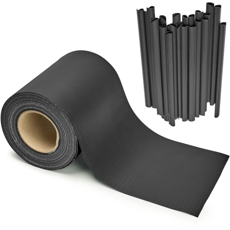 Garronda Sichtschutzstreifen 19 Cm X 35 M Aus Pvc Mit Befestigungsclips Zaun Sichtschutz Für Balkon Und Parkan Uv-beständige Sichtschutzfolie Für