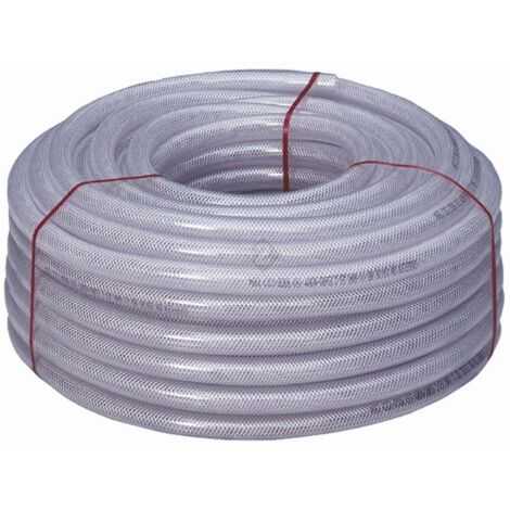 PVC - Gewebeschlauch transparent Ø 16/22 mm 50 Meter
