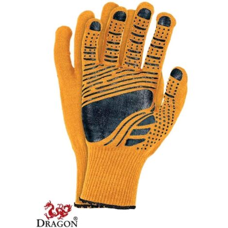 PVC Handschuhe orange 9